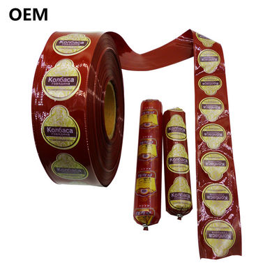 Kingred a personnalisé le logo de la marque OEM imprimant des couvertures de saucisses PVDC de qualité alimentaire Chine