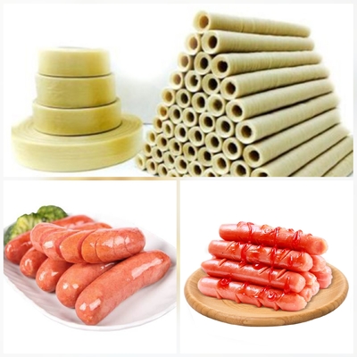 Enveloppes comestibles de 20 mm de couleur naturelle pour les saucisses