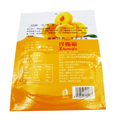 Kingred Durable 100g Fruits séchés étanche à vide Sac en plastique sur mesure