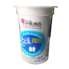 Tasses en plastique 250ml de yaourt de surface plane dans le cachetage de étiquetage de film de moule