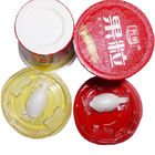 Tasses en plastique jetables rondes de yaourt avec la cuillère 1,5 - 20grams