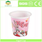 Tasse en plastique de crème glacée des tasses 300ml de yaourt de PLA de la catégorie comestible pp aucune fuite