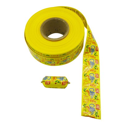Vente en gros de rouleaux de type plastique Enveloppes de viande de saucisse Matériaux d'emballage Enveloppes d'emballage Logo d'impression
