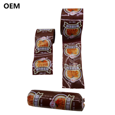 Demande de petites quantités Logo de qualité alimentaire Enveloppe de saucisse artificielle imprimée Pour les saucisses