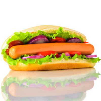 Utilisation rapide de l'écorce des hot-dogs Enveloppes de saucisse en cellulose fumée