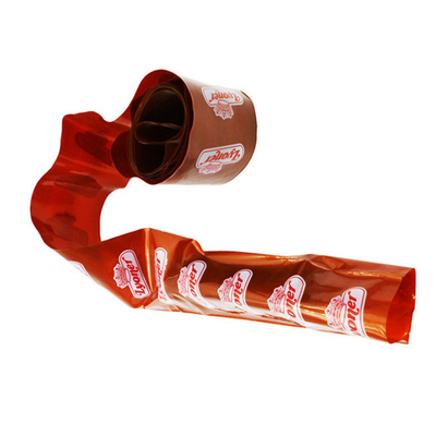 Disponible en différentes couleurs Logo douanier Flexographie Impression 5 couches Sausage Enveloppe pour saucisses
