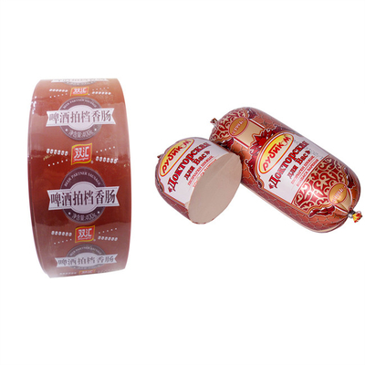 Disponible en différentes couleurs Logo douanier Flexographie Impression 5 couches Sausage Enveloppe pour saucisses