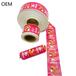 Disponible en différentes couleurs Logo douanier Flexographie Impression 5 couches Sausage Enveloppe pour saucisses