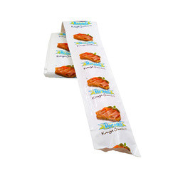 Exemple gratuit Logo personnalisé Flexographie Impression de saucisse en plastique boîtier pour saucisses
