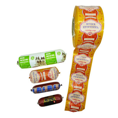 Enveloppe de saucisse de qualité alimentaire Kingred Flexographie personnalisée Impression de logo de marque Enveloppe