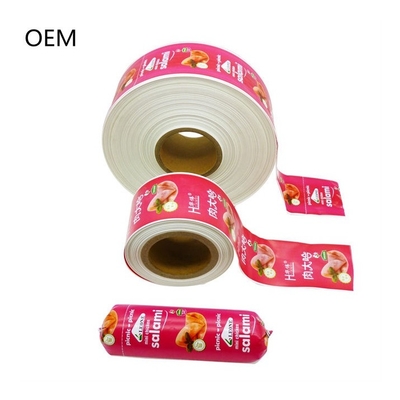 Impression par flexographie OEM Emballage de saucisses avec logo personnalisé Enveloppes en plastique Enveloppes couleur sûres