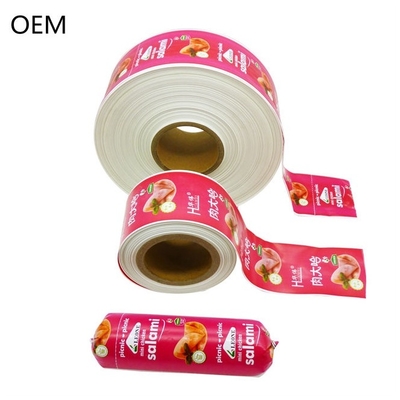 Impression par flexographie OEM Emballage de saucisses avec logo personnalisé Enveloppes en plastique Enveloppes couleur sûres