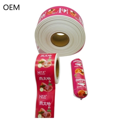 Impression par flexographie OEM Emballage de saucisses avec logo personnalisé Enveloppes en plastique Enveloppes couleur sûres
