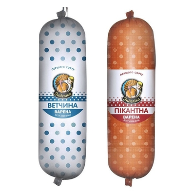 Enveloppes en plastique pour saucisses imprimerie flexographique en gros à faible coût enveloppes de qualité alimentaire logo personnalisé