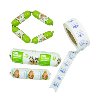 L'encre à base de wate flexographie colorée imprimée coque de saucisse pour saucisses de viande