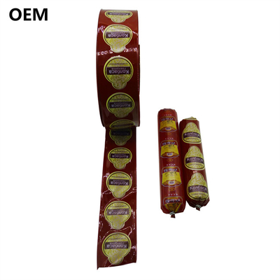 Facile à décoller à haute transparence Flexographie Impression de boîtiers de saucisses fumées Pour les saucisses au jambon