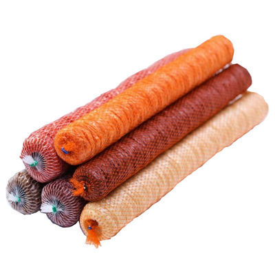 Logo personnalisé imprimé de qualité alimentaire Enveloppes de saucisse en plastique à rayures pour saucisse de Vienne et viande de déjeuner