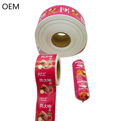 Flexographie couleur Impression de boîtiers de saladi Matériau polyamide Boîtiers de saucisse en plastique