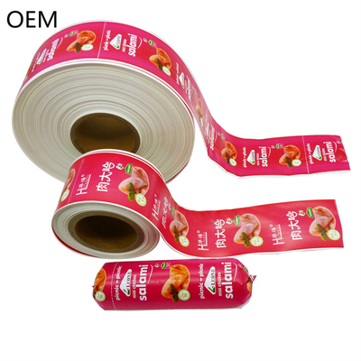 Flexographie couleur Impression de boîtiers de saladi Matériau polyamide Boîtiers de saucisse en plastique