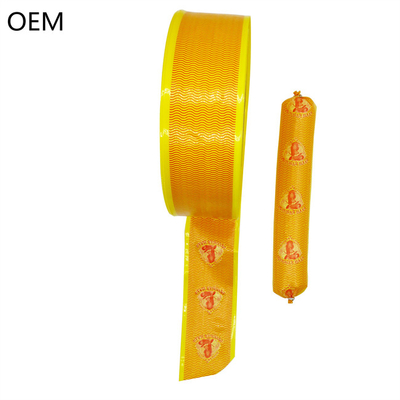 Enveloppes de saucisses en plastique jaune sans odeur et imprimé sur mesure