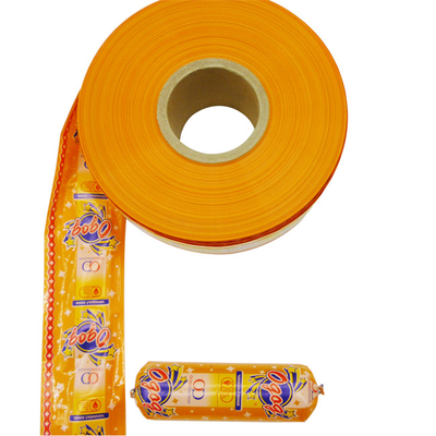 enveloppes de saucisse flexographie multicolore imprimer en plastique enveloppes de saucisse logo de marque personnalisé