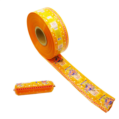 enveloppes de saucisse flexographie multicolore imprimer en plastique enveloppes de saucisse logo de marque personnalisé