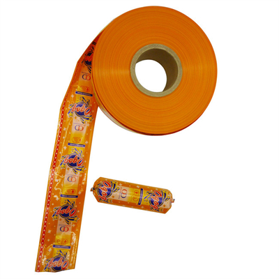 enveloppes de saucisse flexographie multicolore imprimer en plastique enveloppes de saucisse logo de marque personnalisé