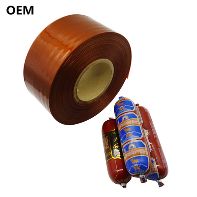 Emballages de saucisses en plastique faciles à éplucher pour la cuisson imprimable logo de marque
