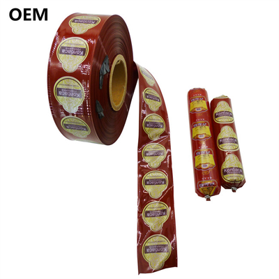 Emballages de saucisses en plastique faciles à éplucher pour la cuisson imprimable logo de marque