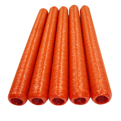 Ventes directes d'usine Taille personnalisée Transfert de boîtiers en cellulose rouge Boîtiers pour saucisses de Francfort