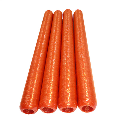 Ventes directes d'usine Taille personnalisée Transfert de boîtiers en cellulose rouge Boîtiers pour saucisses de Francfort