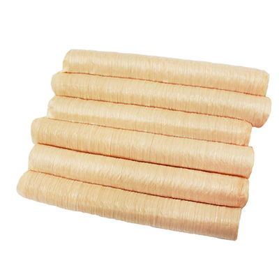 25 mm boîtiers de saucisses comestibles boîtiers de collagène de couleur naturelle pour les saucisses à vent