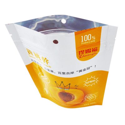Emballage imprimé sur mesure sac en plastique emballage de biscuits avec logo emballage alimentaire sac à fermeture à glissière
