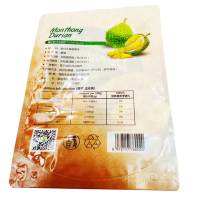Emballage alimentaire sur mesure Sac en plastique biodégradable imperméable à l'eau Sac fermeture à glissière debout