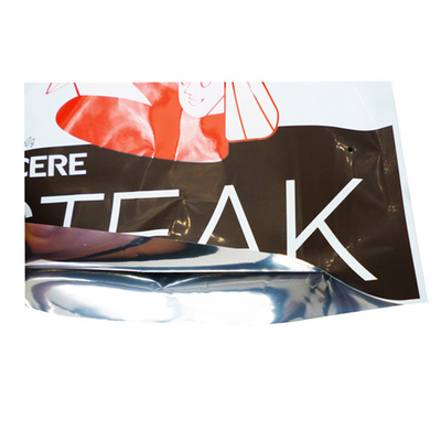 OEM sacs en plastique debout logo en gros de qualité alimentaire sacs à fond plat étanches à l'humidité alimentaire