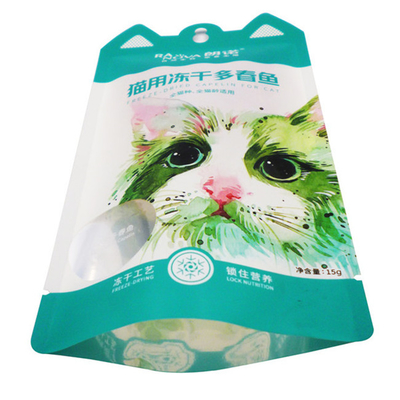 Nourriture pour chats Snacks congelés séchés Sacs d'emballage Sacs d'étanchéité en plastique Resistant à l'humidité