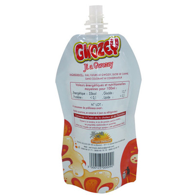Sacs d'emballage de jus et de boissons, emballage en plastique indépendant, logo de marque d'impression OEM