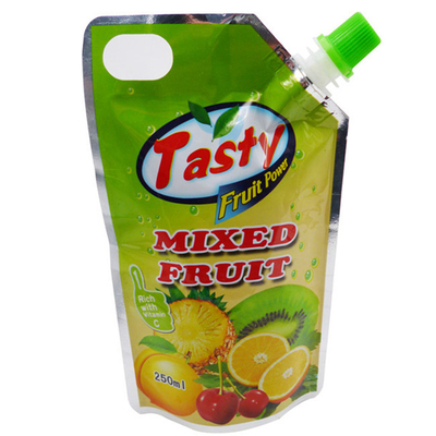 Sac d'emballage liquide Sac en plastique autoportant Impression personnalisée avec buse d'aspiration en plastique