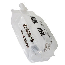 Sacs d'emballage auto-supportant à faible coût à gel liquide, buse d'aspiration en plastique, impression numérique, logo sur mesure