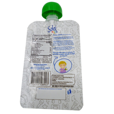 Sac de collation liquide OEM direct d'usine avec bouche d'aspiration sac en plastique autoportant