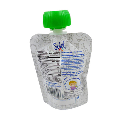 Sac de collation liquide OEM direct d'usine avec bouche d'aspiration sac en plastique autoportant