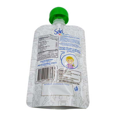 Sac de collation liquide OEM direct d'usine avec bouche d'aspiration sac en plastique autoportant