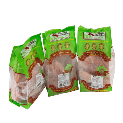 Sac d'emballage de viande de volaille peut être personnalisé imprimé marque LOGO verrouillage étanche à l'humidité frais emballage sac rétrécissant la chaleur