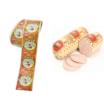 L'encre à base de wate flexographie colorée imprimée coque de saucisse pour saucisses de viande