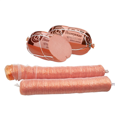 Enveloppe de saucisse transparente et bien perméable pour les viandes de poisson