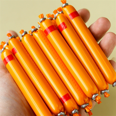 Impression de logo personnalisé Enveloppe de saucisse PVDC artificielle pour emballage alimentaire