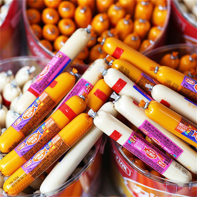 Logo de marque personnalisé Enveloppe en plastique PVDC imprimée pour saucisses