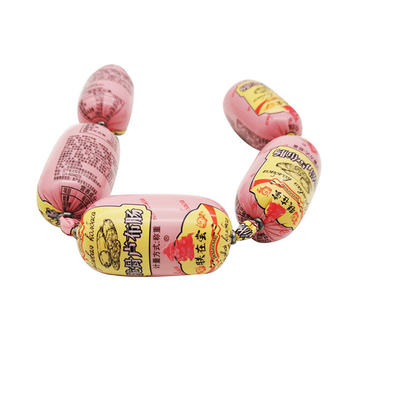Enveloppes d'emballage de saucisses imprimées en couleur en matière de polyamide en plastique