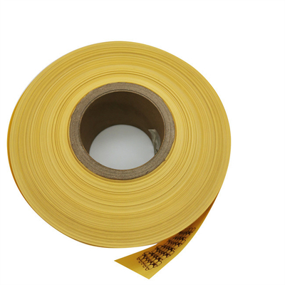 Casquettes de saucisses en plastique imprimées jaunes et durables sans odeur