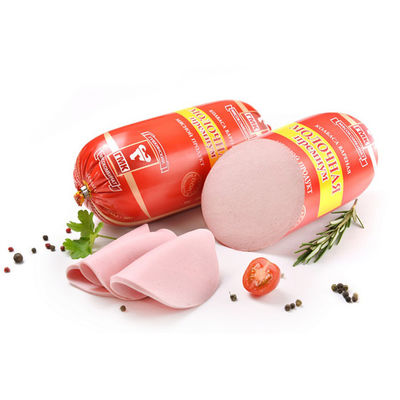 HALAL Grade alimentaire Logo personnalisé Encastrement de saucisse en nylon imprimé 20-100 mm Calibre pour la transformation de la viande